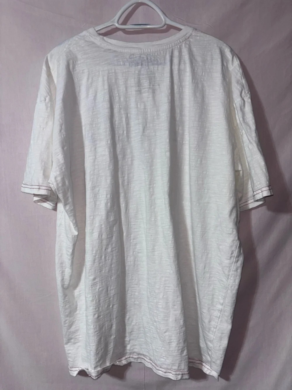 Coca Cola White Tee with Red Logo and Stitching - Picture 5 of 9